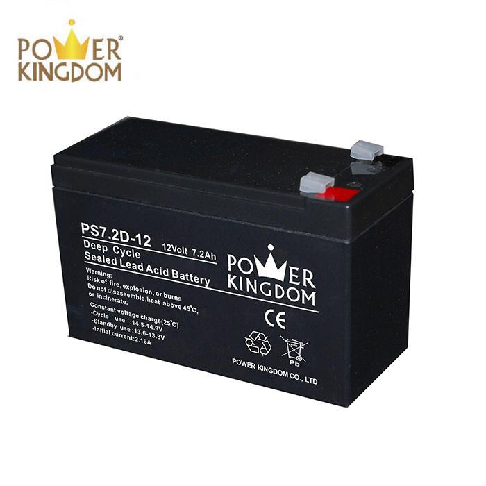 Professional design battery operated security alarm system 12v7.2ah battery deep cycle battery