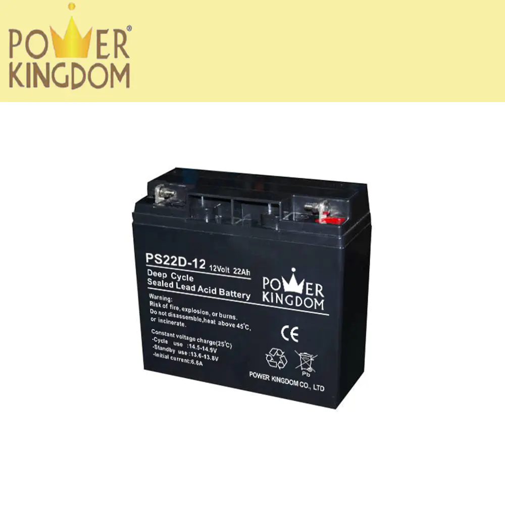 High pure lead acid best solar power battery for ups hybrid system deep cycle 12v22ah