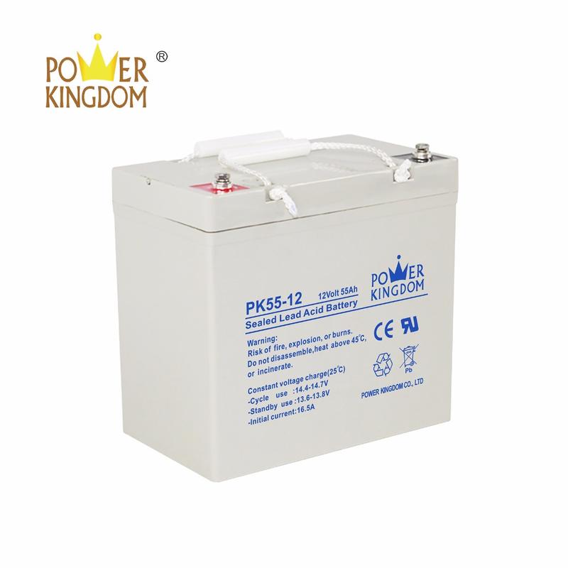 12v 55ah deep cycle sealed lead acid battery for ups and solar