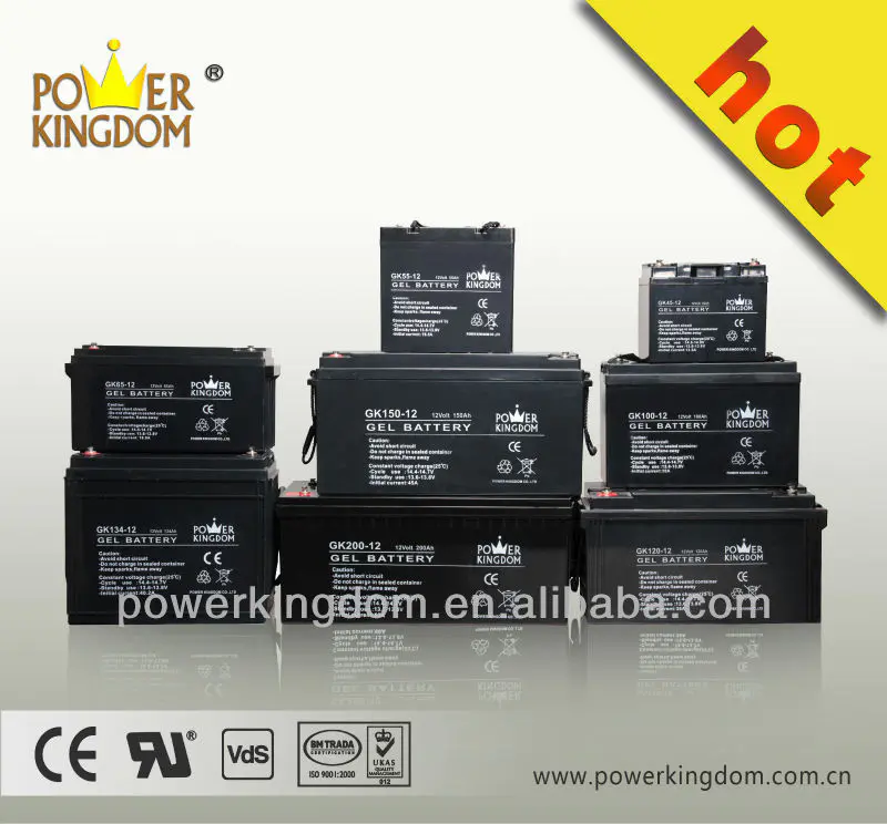 high quality 3 years power kingdom 12v 80ah sealed lead acid gel battery