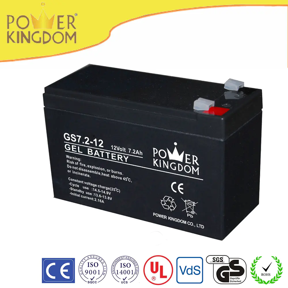 sealed gel 12v 7.2ah portable small rechargeable battery