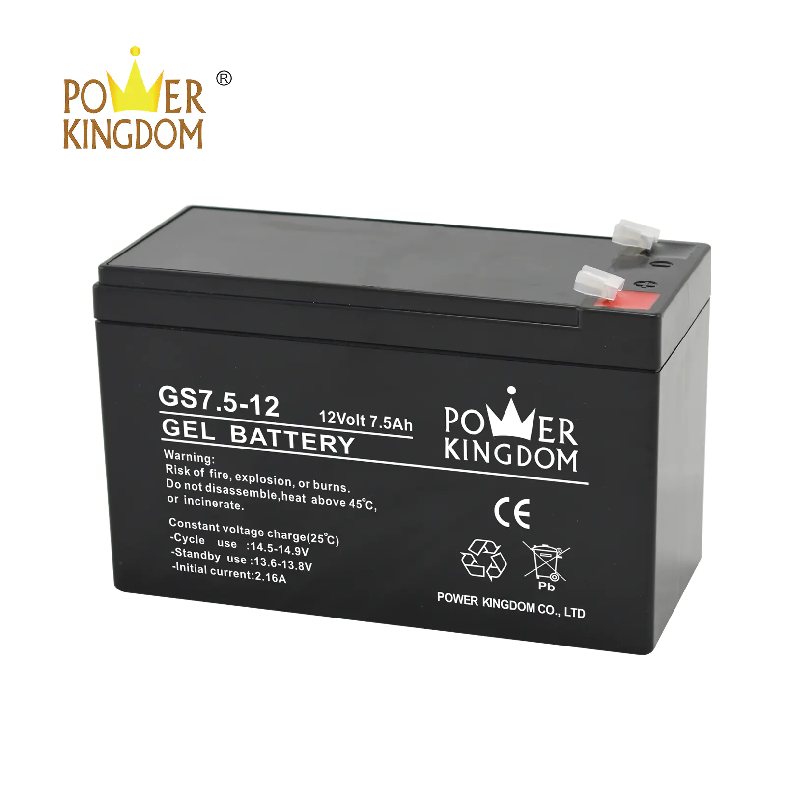 China supplier small agm 12v 7.5ah sealed lead acid battery