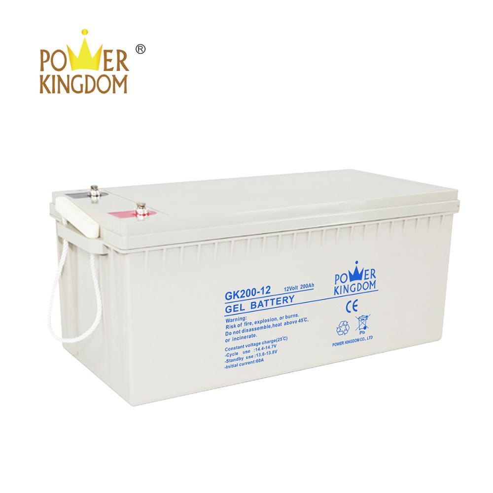 The battery 12v 200ah gel battery for wind and solar hybrid power generation