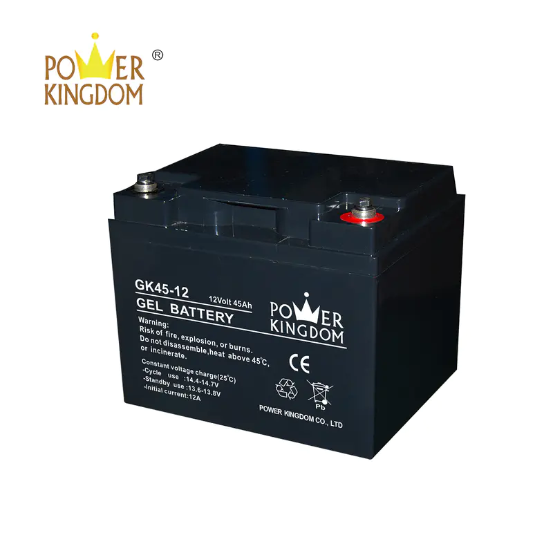 12V 45AH GEL sealed lead acid battery battery baterias for solar usage with CE certification 10hr