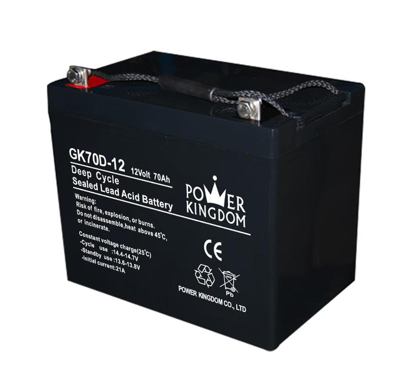 Gel Deep Cycle 12V 70AH High Performance Sealed Lead Acid Battery for Solar and Wind