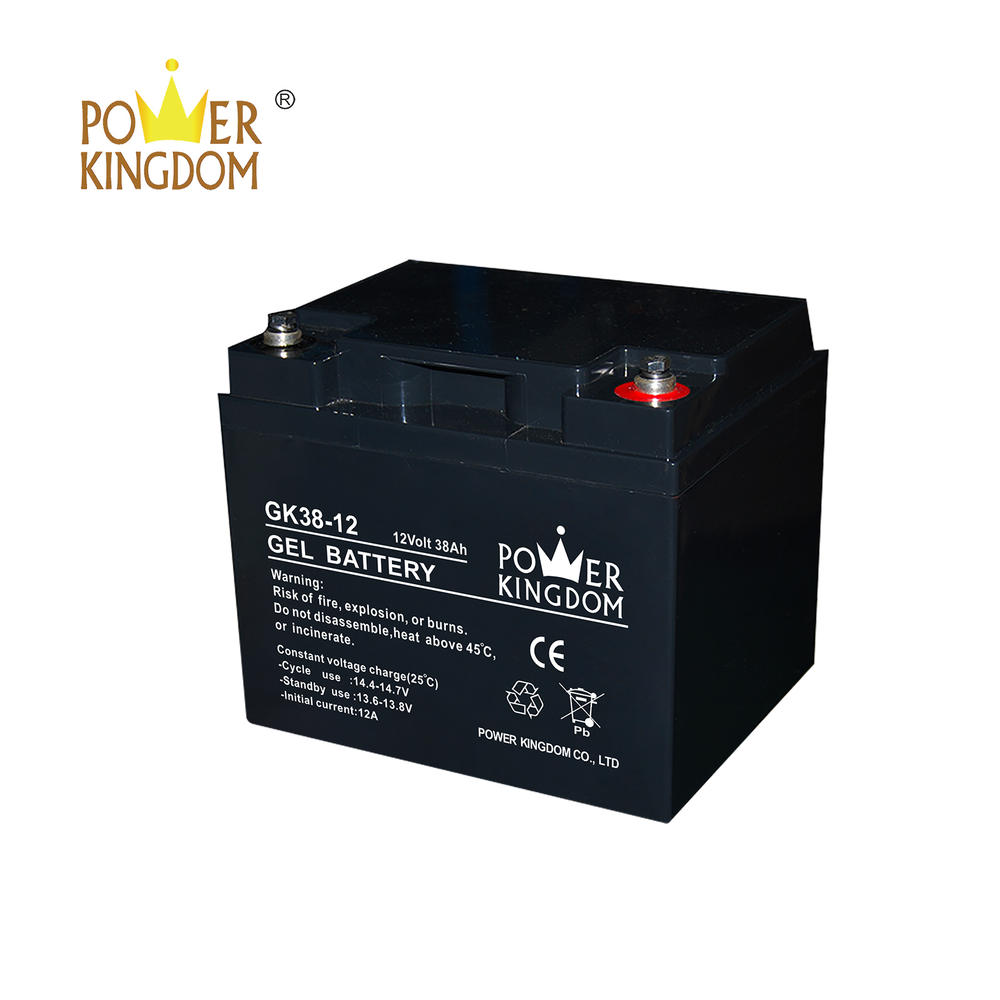 3 years warranty Gel deep cycle solar gel battery 12v 38ah battery price with high quality