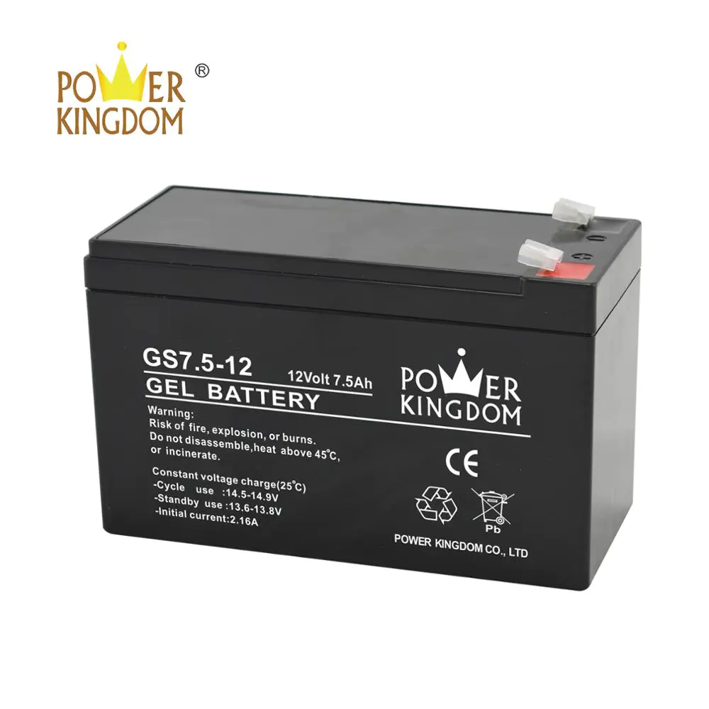 Powerkingdom rechargeable 12v battery 12v 7.5ah gel ups batteries