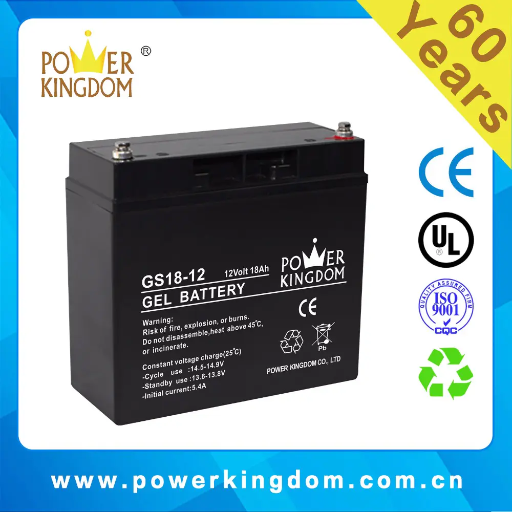 GEL 12v 18ah sealed maintenance free ups batteries