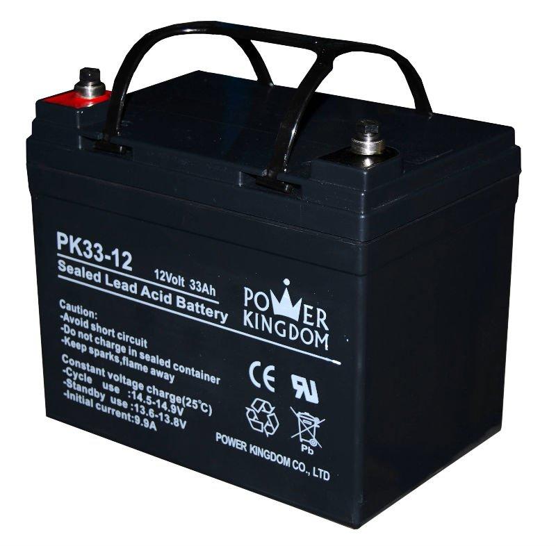 High Performance rechargeable storage lead aicd battery 12v 33ah battery for UPS wheel chair solar cctv system