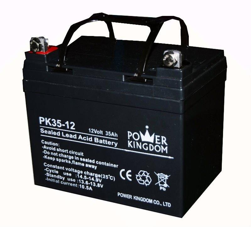 pure lead battery rechargeable ups wheel chair deep cycle gel sealed lead acid battery 12v 35ah