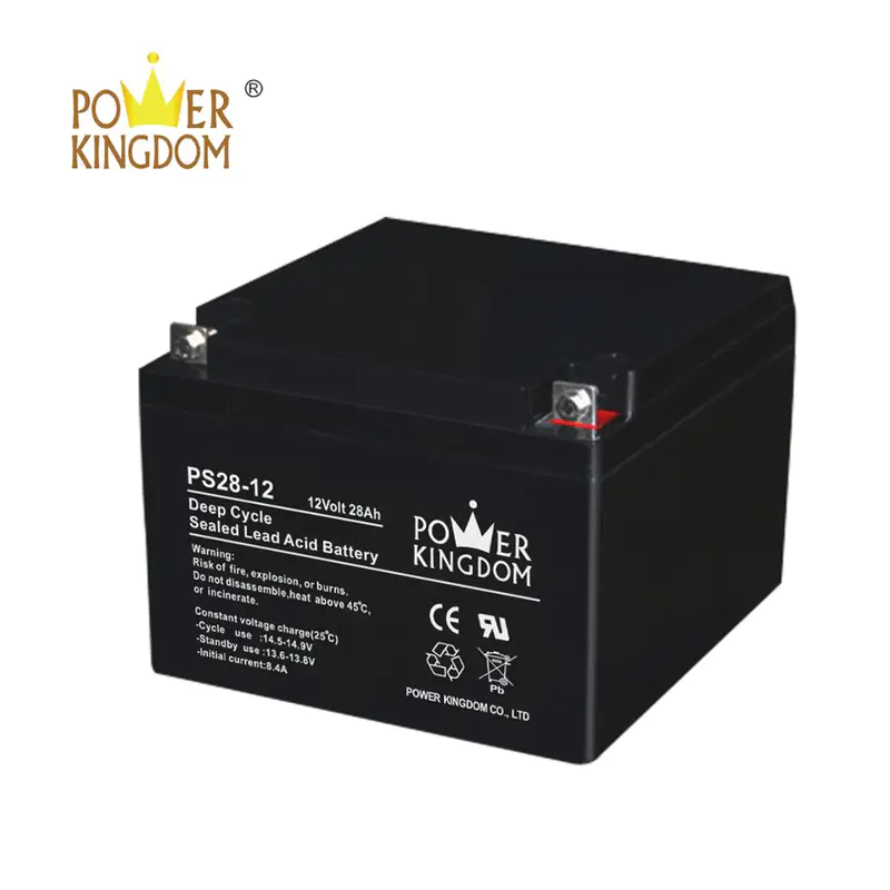 low price valve regulated rechargeable 12v 28ah lead acid battery for scooter ups