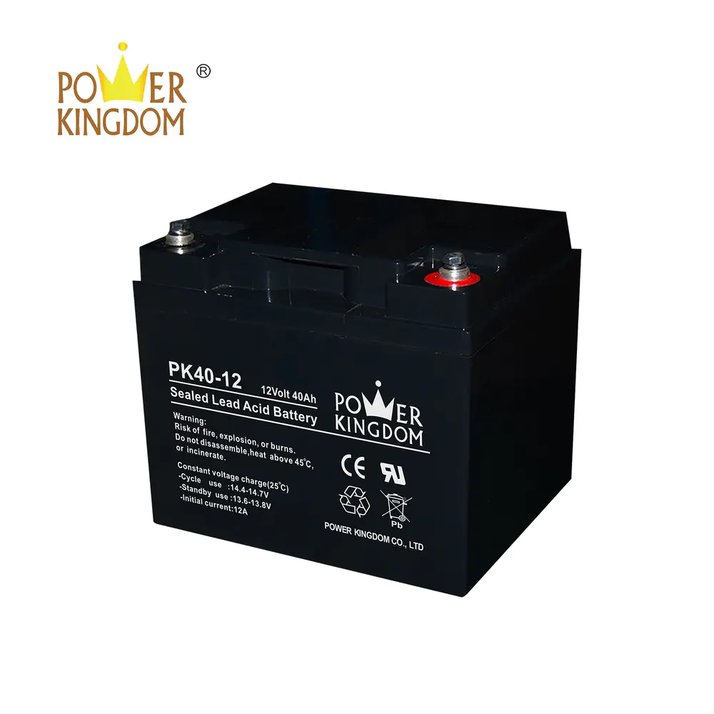 power kingdom 12v 40ah agm battery sealed lead acid battery at very cheap price