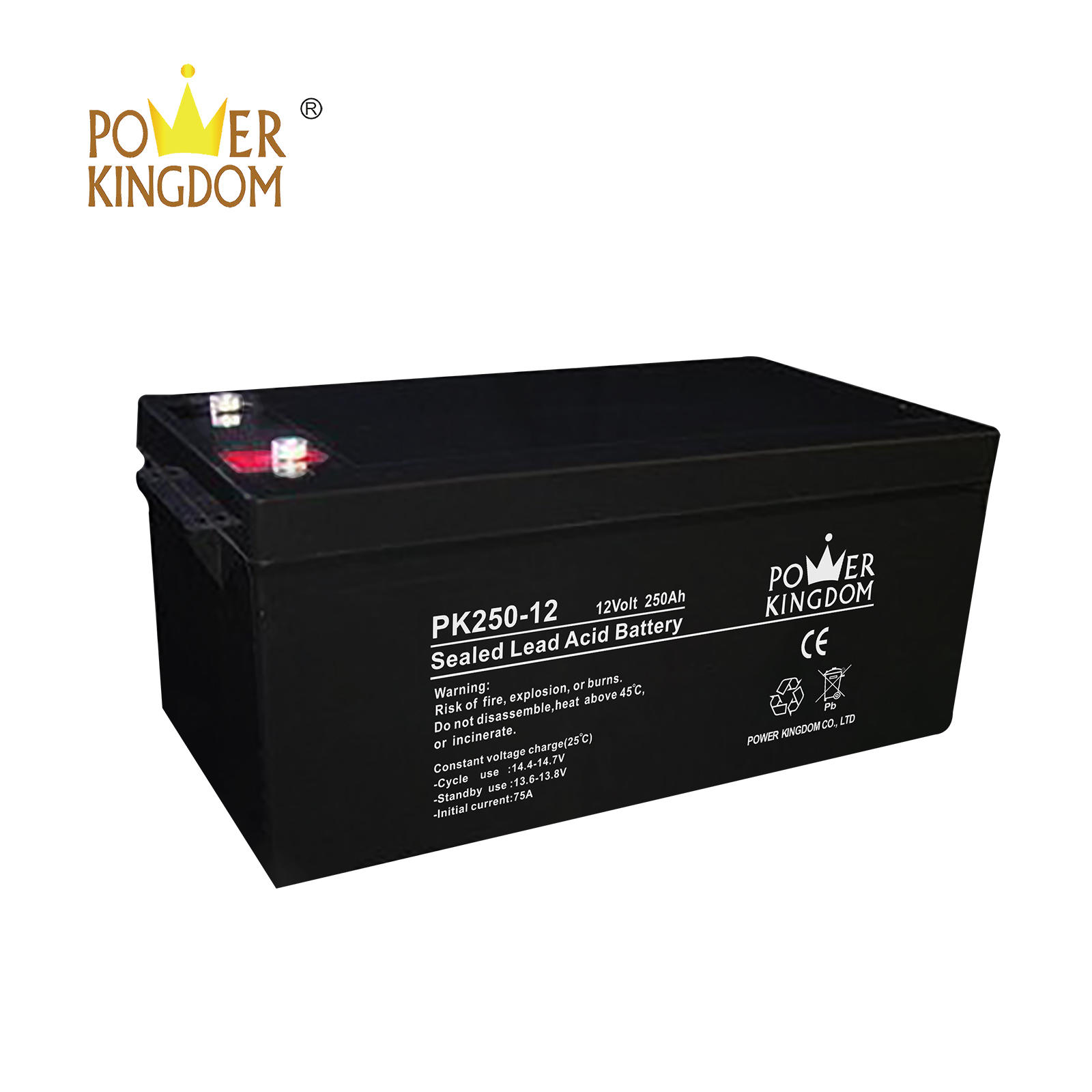 Power Kingdom 12v 250ah sealed lead acid battery