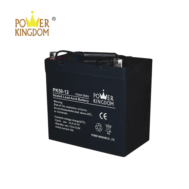 Power Kingdom 12v 50ah tbattery for telecom system