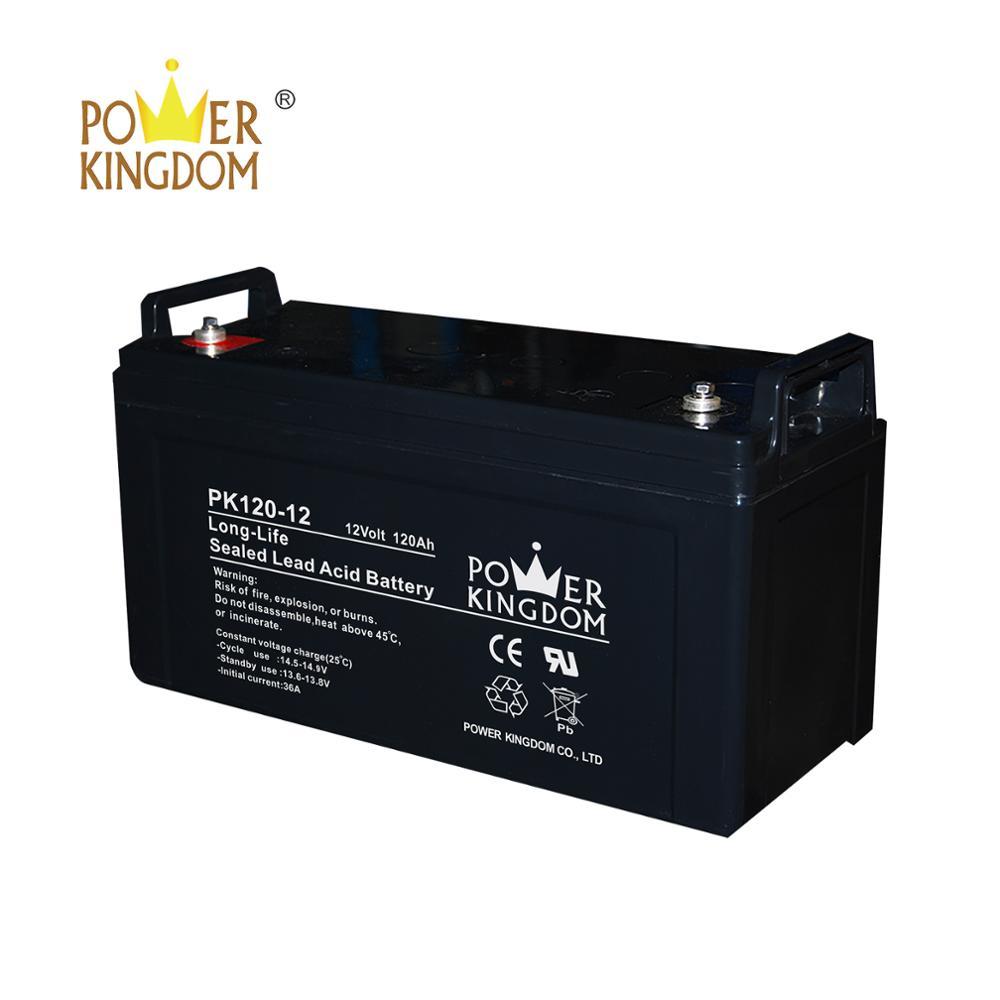rechargeable 12v 120 ah agm sealed lead acid battery for solar with factory price