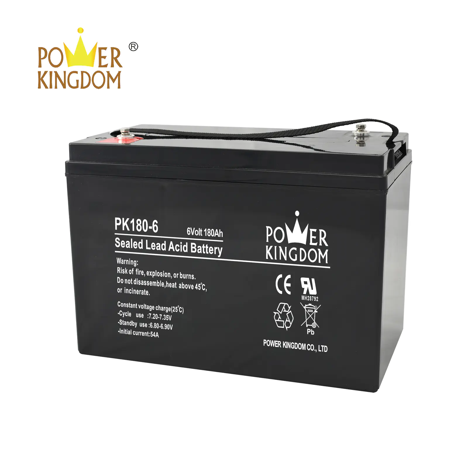 Factory direct sell 6v 12v 180ah deep cycle battery for solar system