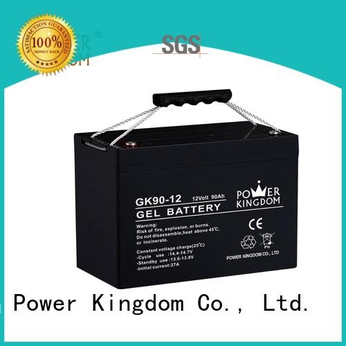 Power Kingdom long standby life rechargeable sealed lead acid battery design solor system