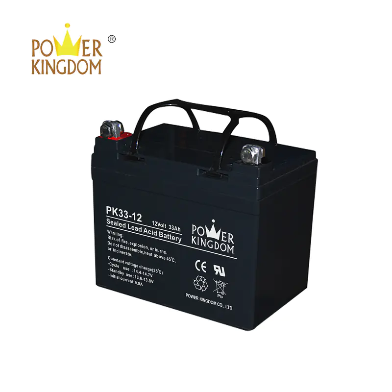 12V 33AH storage batteries AGM sealed lead acid battery used for UPS MF rechargeable battery