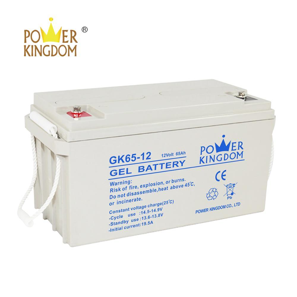 rechargeable sealed maintenance free valve regulated deep cycle manufacturers 12V 65Ah AGM UPS Gel lead acid battery