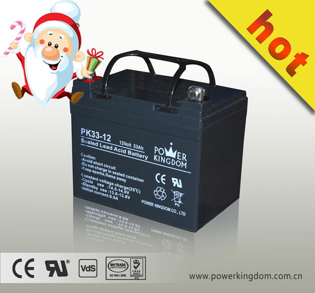 Popular battery 12v 33ah vrla battery 12v 33ah with small charger