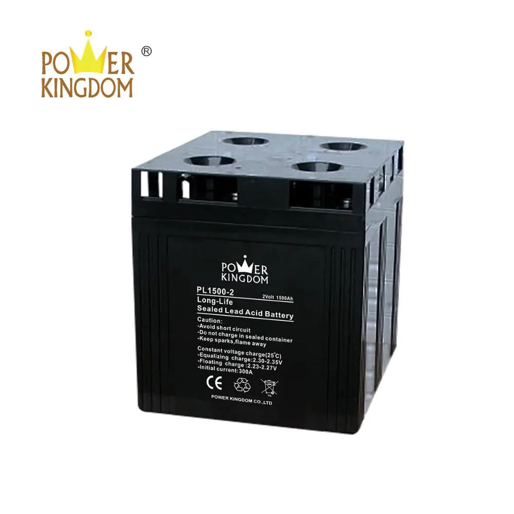 3 years warranty low discharge maintenance free gel battery 2 v 1500 Ah with CE