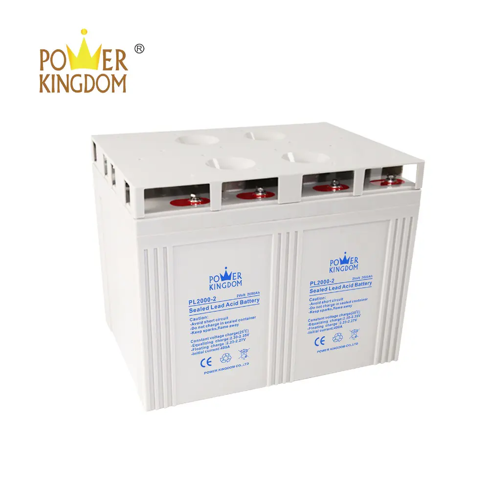 Big solar battery 2V 2000AH High Performance Sealed Lead Acid Battery for Solar and Wind