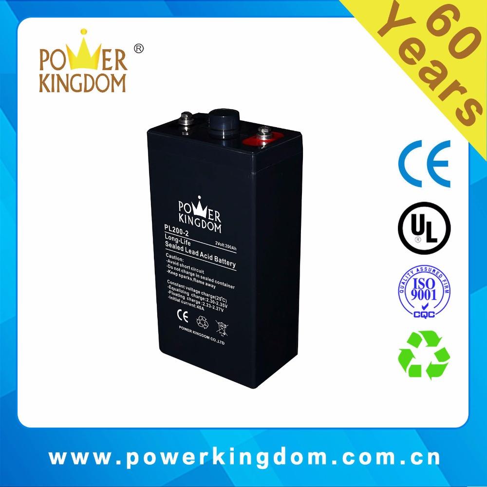 Best price 2v 200ah AGM stationary battery for telecom system