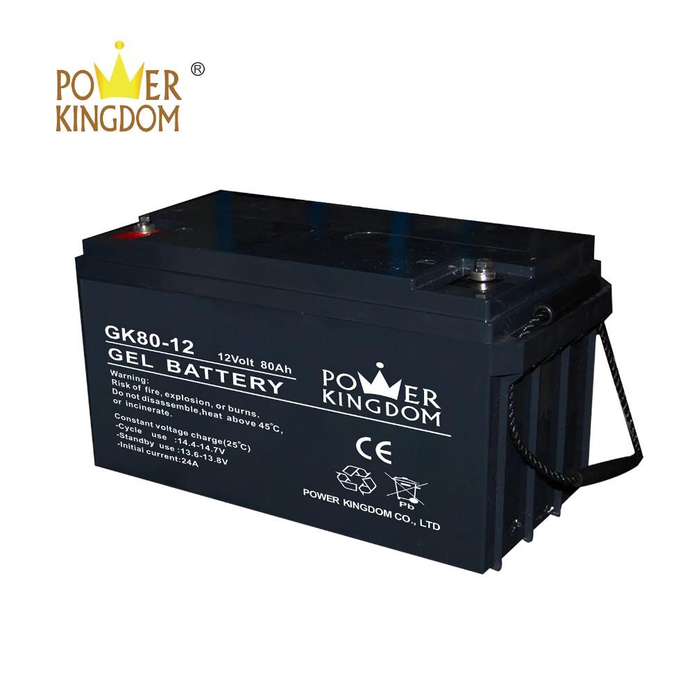 12V 80AH agm gel VALR lead acid battery with high purity lead 99.997% for solar power 10hr