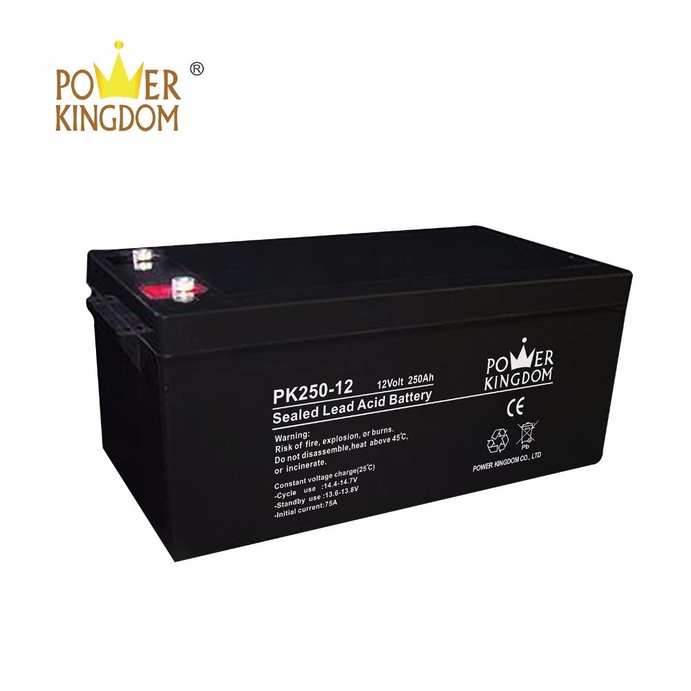 12V 250AH AGM GEL Deep Cycle Sealed Lead Acid battery for UPS Solar system with two years warranty