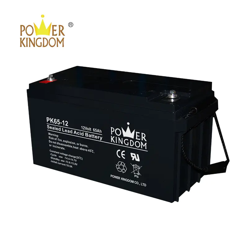 ISO certified high quality pure lead long life deep cycle 12V 65Ah Maintenance Free sealed lead acid battery