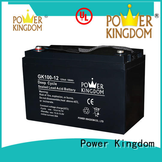 Power Kingdom rechargeable sealed lead acid battery design solor system