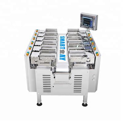 Manual feed pork chicken fish packing machine in trays