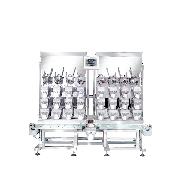 Automatic sticky date packing machine with 8 head linear combination weigher