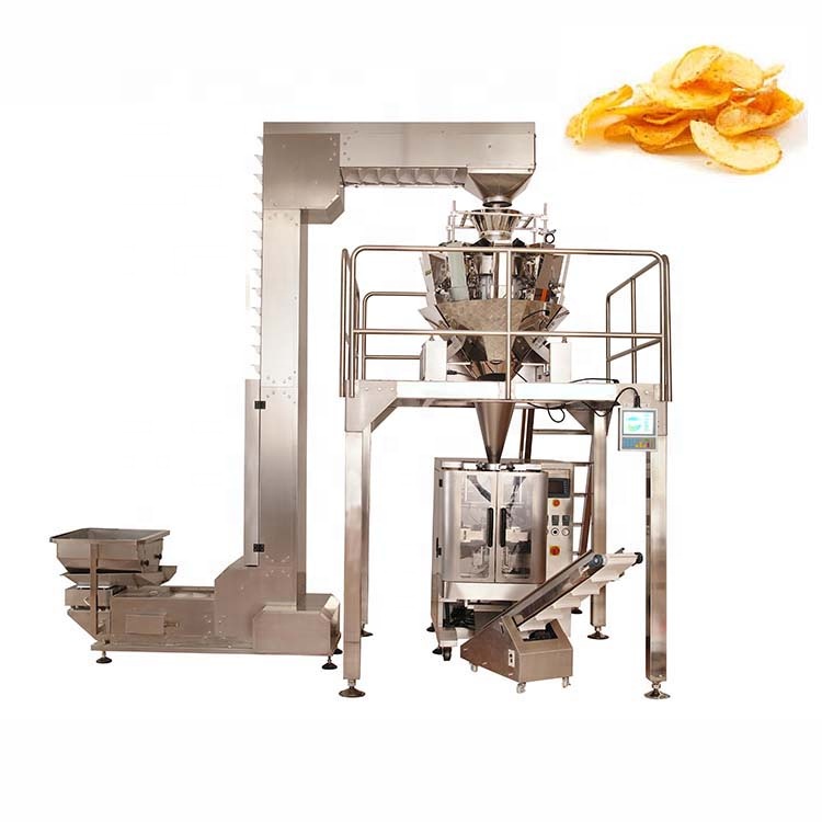 Factory direct sales multihead salad weigher crisps packaging machine