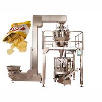 Pringles potato chips vertical packing machine with multihead weigher