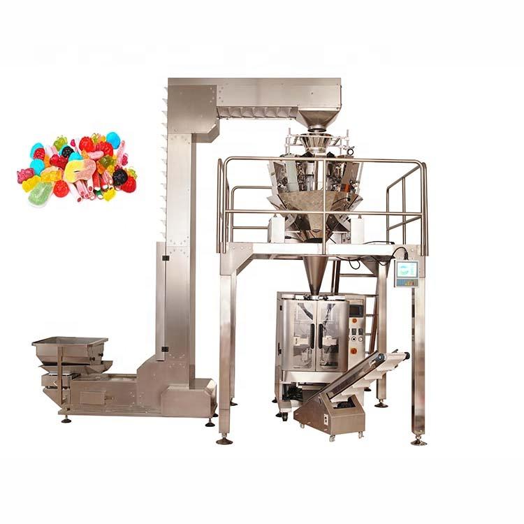 Factory sales automatic vertical peas packing machine with multihead