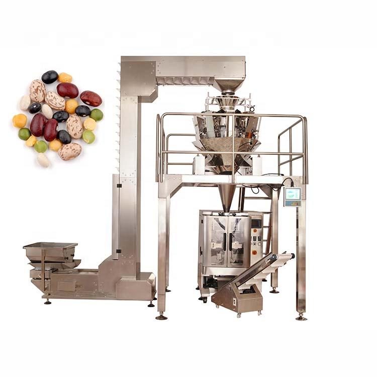 Factory sales automatic vertical peas packing machine with multihead