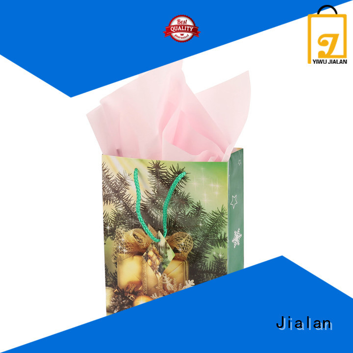 Jialan holiday paper gift bags manufacturer for packing christmas gift