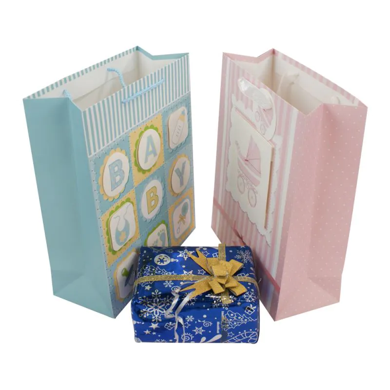 Factory direct promotional gift paper tote bag 3D craft handmade gift paper shopping bag