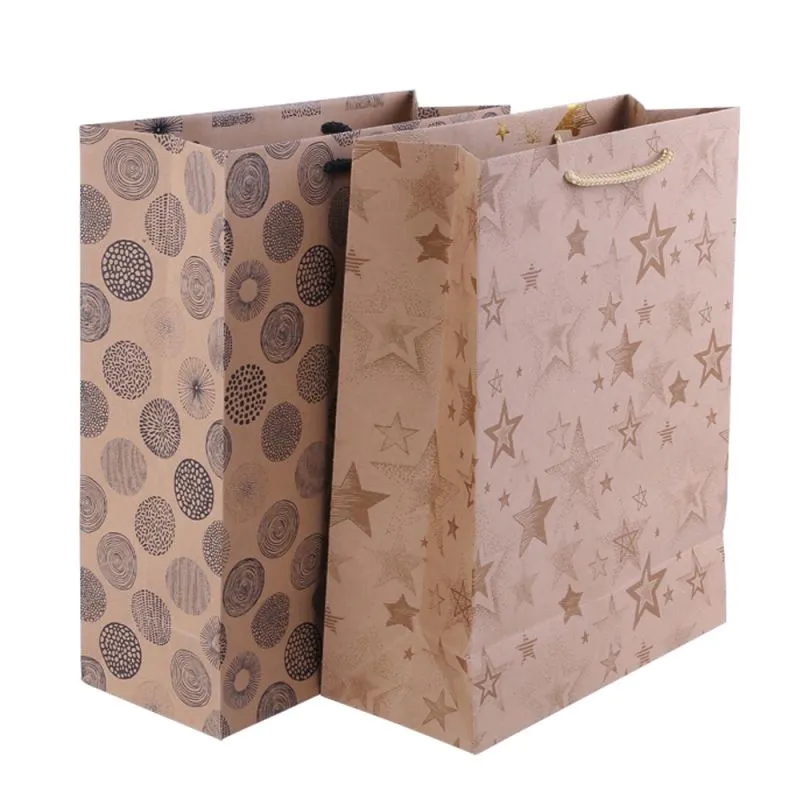 Super quality workmanship paper packing bag wonderful tote kraft paper bag