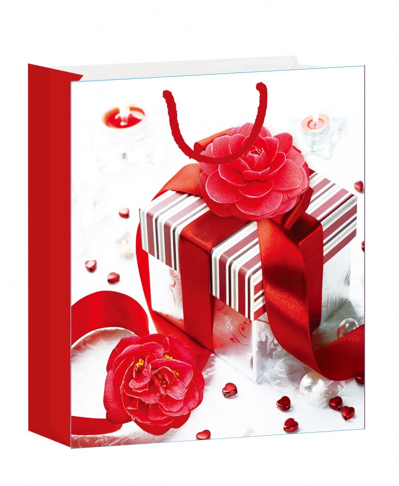 Bolsa de Papel de Diseño de Diseño de San Valentín Excelente Maravillosa Bolsa de Papel de Lujo
