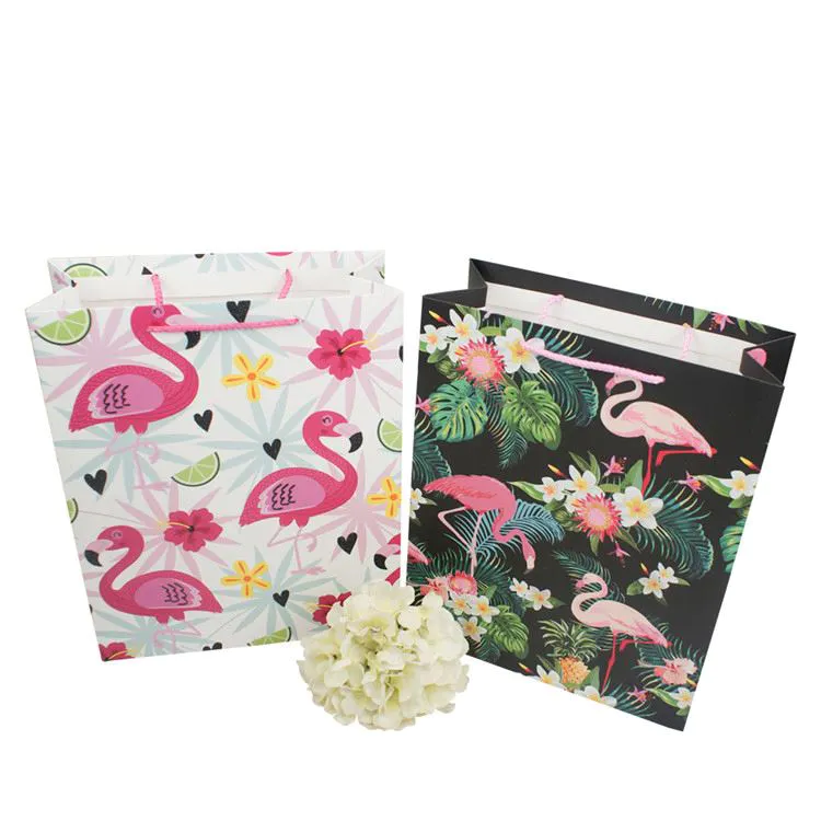 Latest product paper bags with handles exquisite handmade shopping paper bag