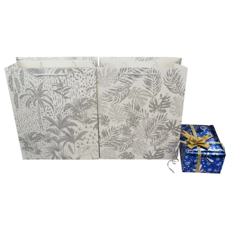 Wholesale paper shopping bags,eco-friendly packaging stand up paper bag with handles