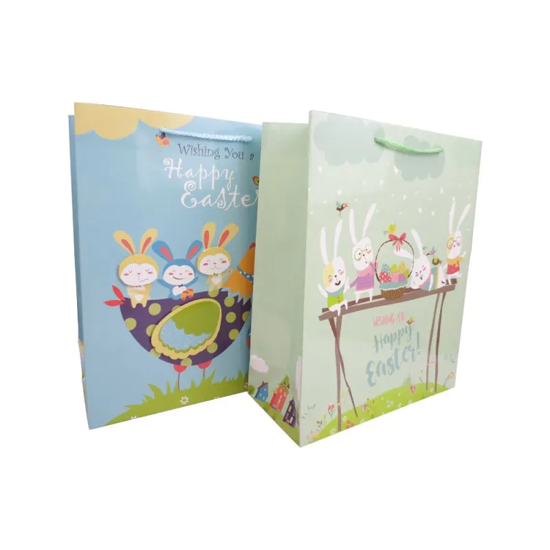 Custom personalized 3d gift paper bag with rope handle,gift paper bags