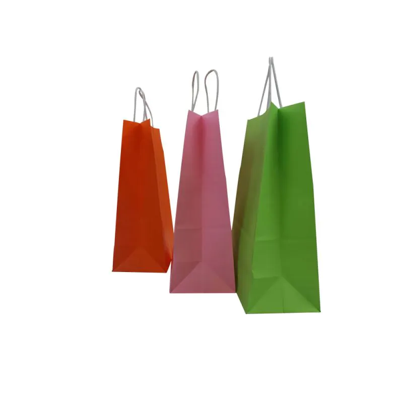 New products wholesale kraft paper bag gift packaging square kraft paper bag
