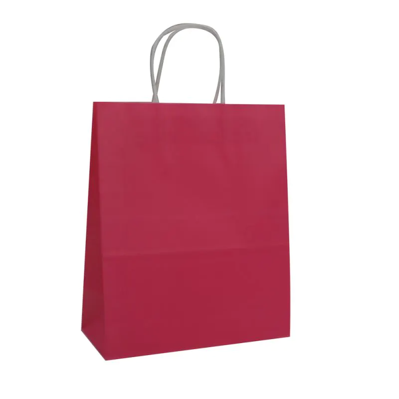 Custom logo kraft paper bags with handle,colorful paper shopping packing bag with printed