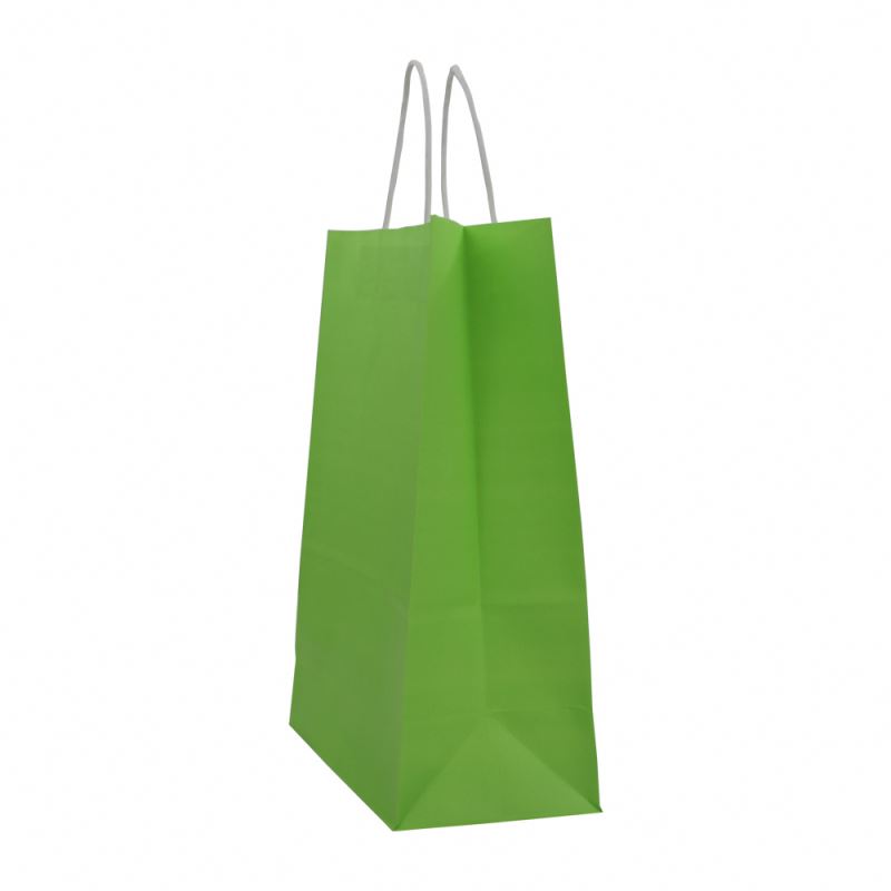 Unique design kraft paper flat bag take away shopping kraft paper bag