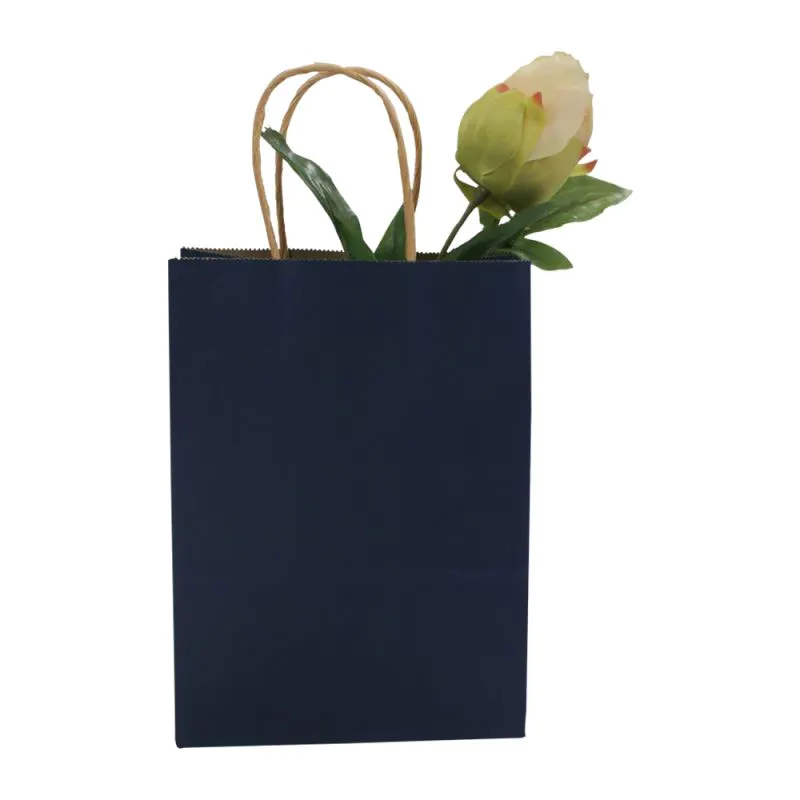 New product kraft bag handle gift packing kraft paper shopping bag