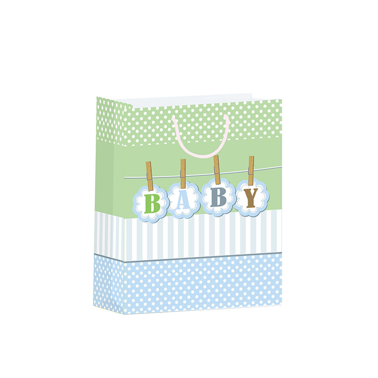 Eco-friendly Simple Design Durable Custom Birthday Paper Gift Bags For Child