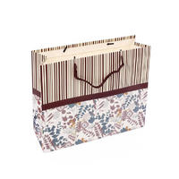 Stocked Paper Merchandise Bags Paper Bag Crafts For Gifts Stripe Cute Printing Paper Bags